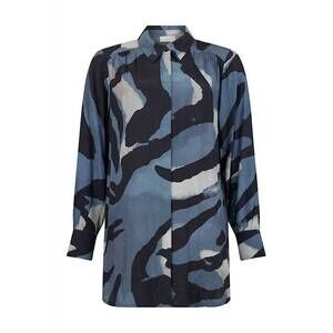 NEW NOEN women's long sleeve classic shirt in blue